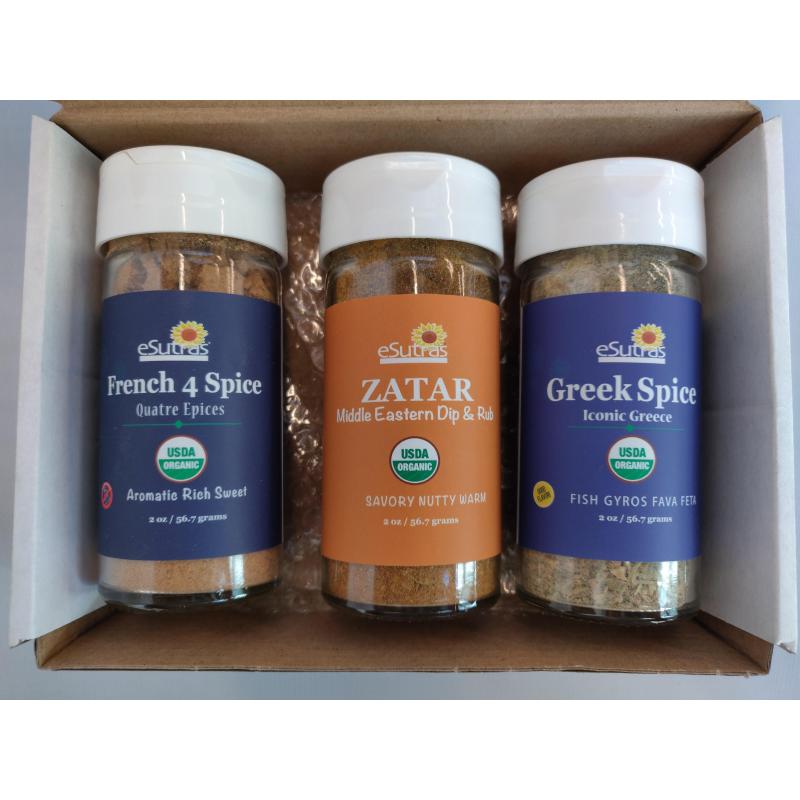 3 Mediterranean Must Have Seasonings - Greek, French 4 Spice & Zaatar