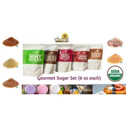 Gourmet Sugars Gift Set of 5 (6 oz  each)